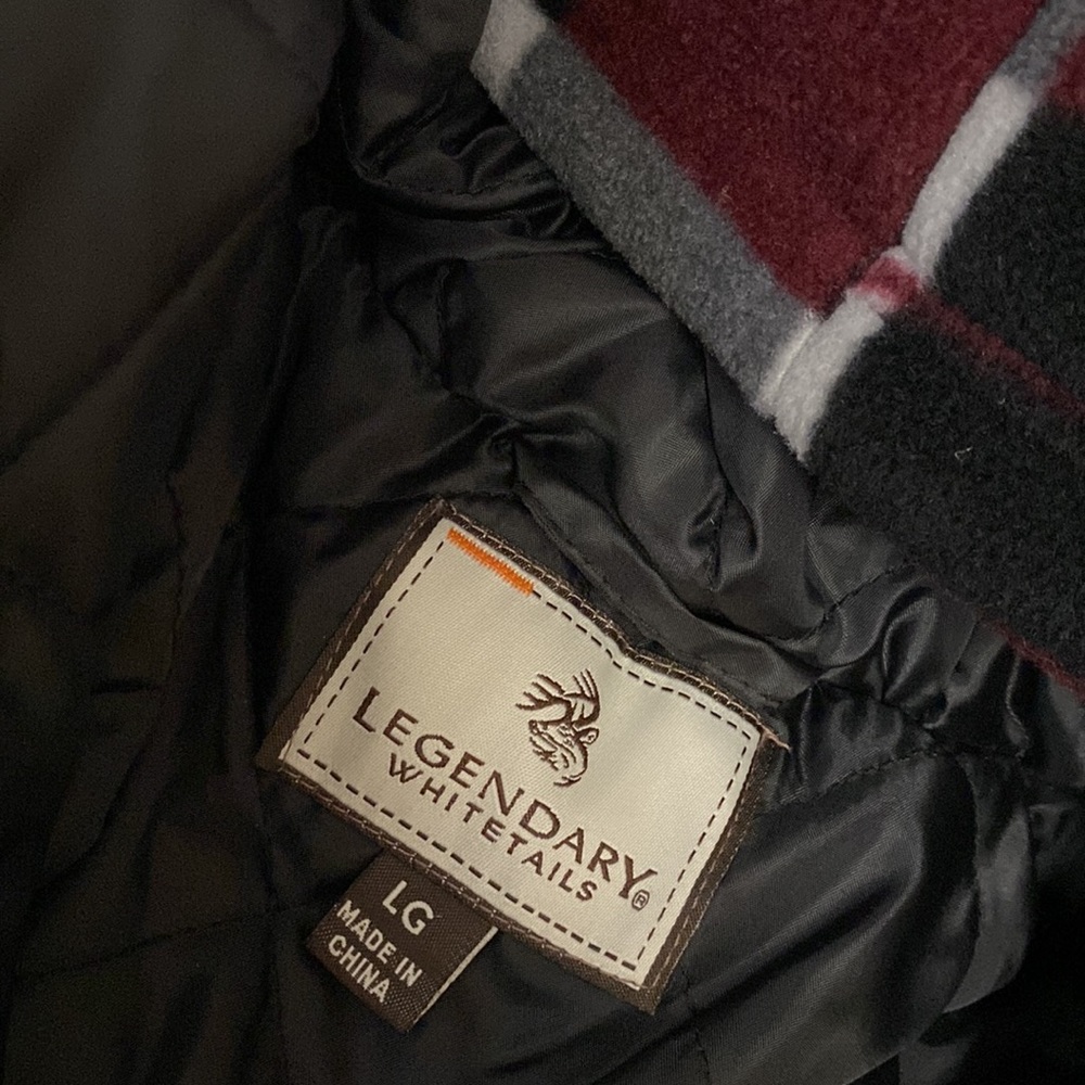 NWOT Man’s Legendary Whitetails Plaid & Quilted Jacket - Picture 8 of 15